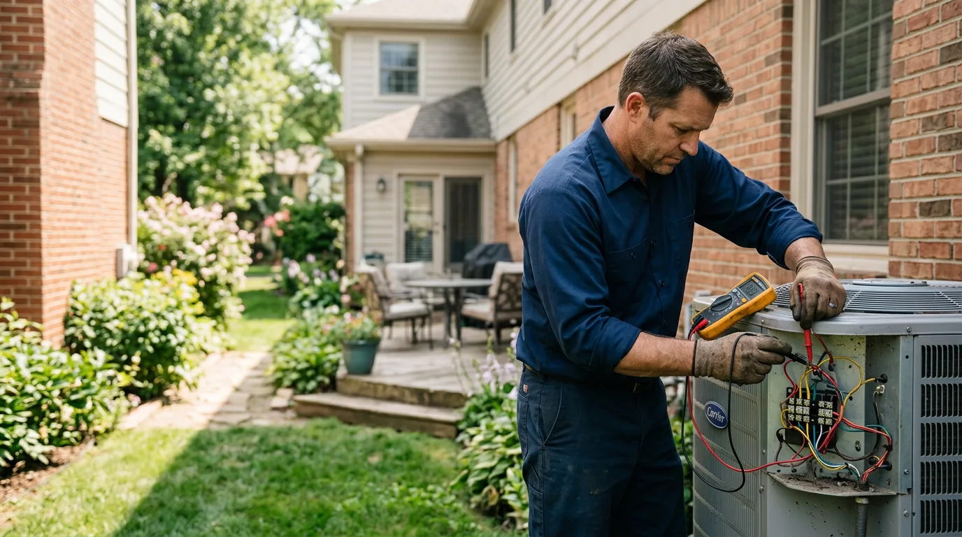 HVAC technician working near Racine, WI